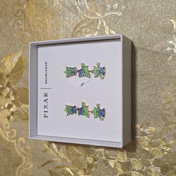 Disney Pixar x Baublebar Little Green Men Dangle Earrings - Picture 3 of 7